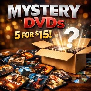 5 Movie Mystery DVD Bundle – Random Mix for $15